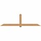 Ekena Millwork Eugene Timber Gable Bracket, Western Red Cedar, 108"W x 31 1/2"H x 5 1/2"D x 5 1/2"F, 7/12 Pitch GBW108X31X0606EUG00SWR - alternate 1